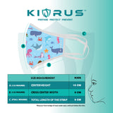 Atlanta X Kivrus 3 Layer Reusable Kids Face Mask | Marine Aqua