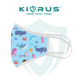 Atlanta X Kivrus 3 Layer Reusable Kids Face Mask | Marine Aqua